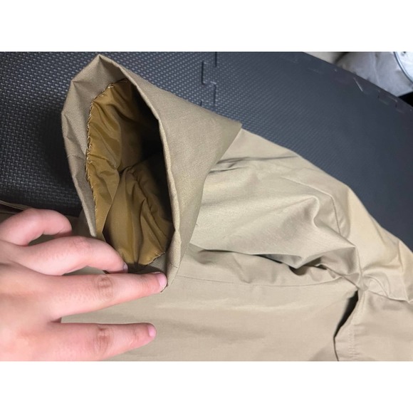 Vintage woolrich mens faux fur lined trench coat canvas mens size 42 long - Picture 4 of 10